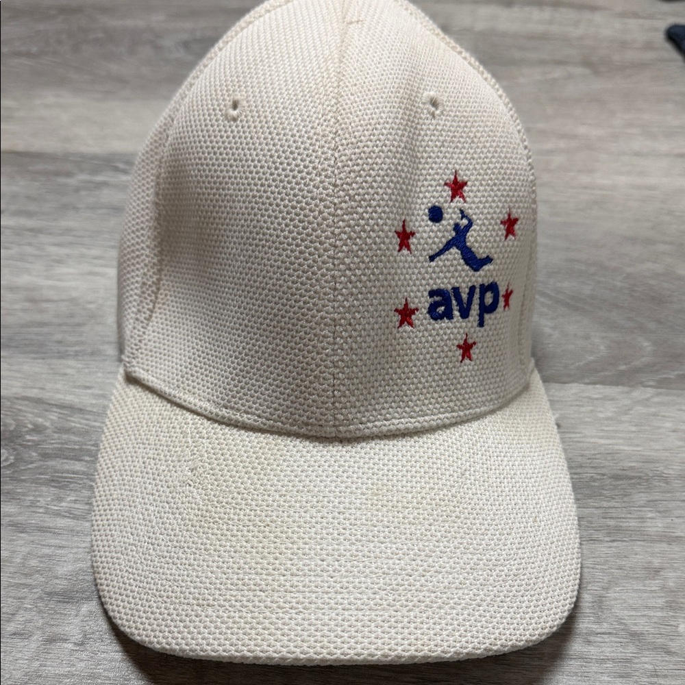 Magic Cream Baseball Cap with Blue Logo
